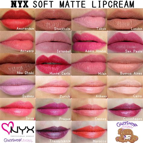Nyx Matte Lipstick Colors
