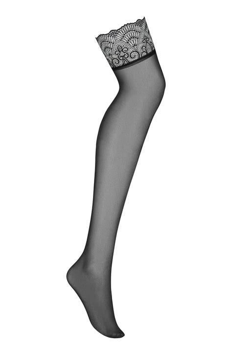 Черные кружевные чулки Obsessive FIRELLA 75154-21 - купить в Москве ...
