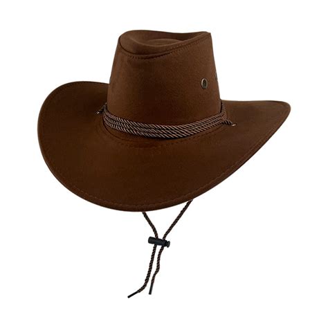 UJNDER Unisex Suede Cowboy Hat British Style Western Rancher Hat for