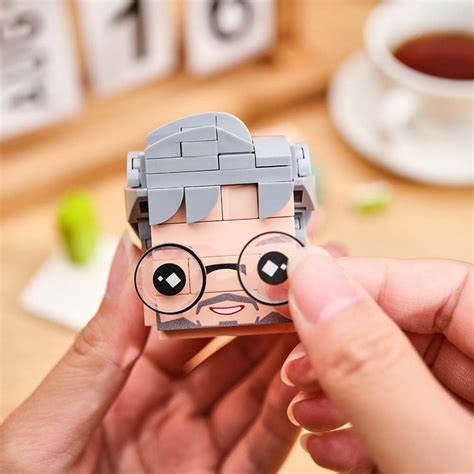 Custom Brick Heads Figures Minifigures Brickhead 3D Printed Brick Heads ...