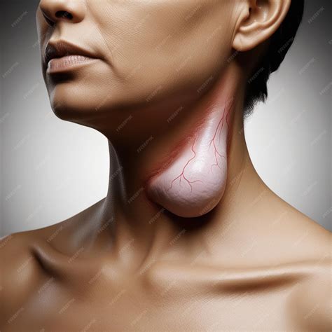 Swollen Thyroid Gland Visual Guide and Symptoms | Premium AI-generated