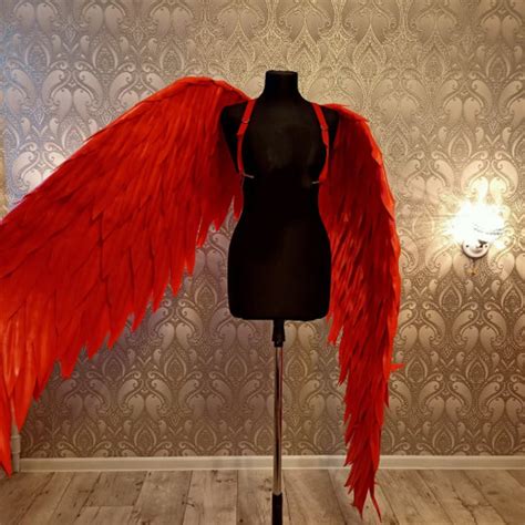 Angel Wings Costume, Cosplay Wings, Red Angel, Costume Bellydance ...