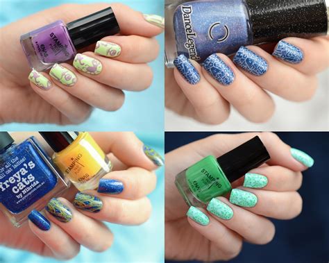 Dreams come true: Лаки для стемпинга Enas (фиолетовый, темно-синий ...