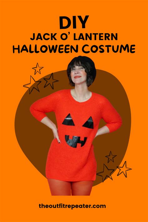 diy jack  lantern halloween costume  outfit repeater