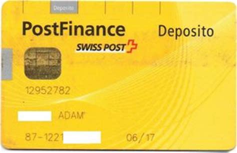 bank card deposito postfinance switzerland colch gm