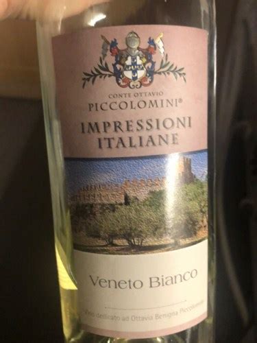 Conte Ottavio Piccolomini Impressioni Italiane Bianco | Vivino US
