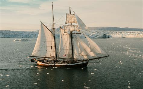 Картинки море, романтика, парусник - обои 1920x1200, картинка №402021