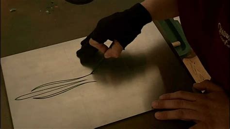 practice pinstriping - YouTube