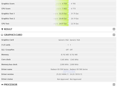 Radeon RX 590 Shows Up On 3DMark Time Spy Results