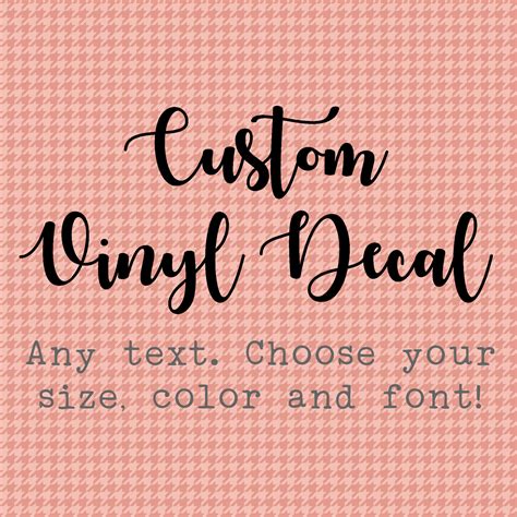 create   vinyl decal custom vinyl decal  text