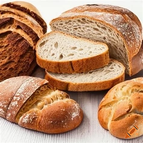 assortment  bread types