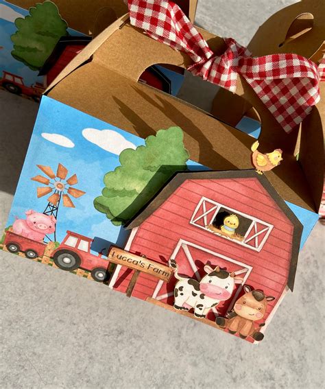 Farm Gable Box, Farm Party Box, Farm Theme Party Supplies, Farm Party