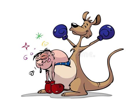 Kangura bokser ilustracja wektor. Ilustracja złożonej z bokser - 41447232