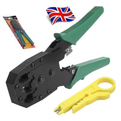 RJ45 Ethernet Network Cable Crimping Plug Tool Kit LAN Crimper Cutter Cat5e Cat6 | eBay