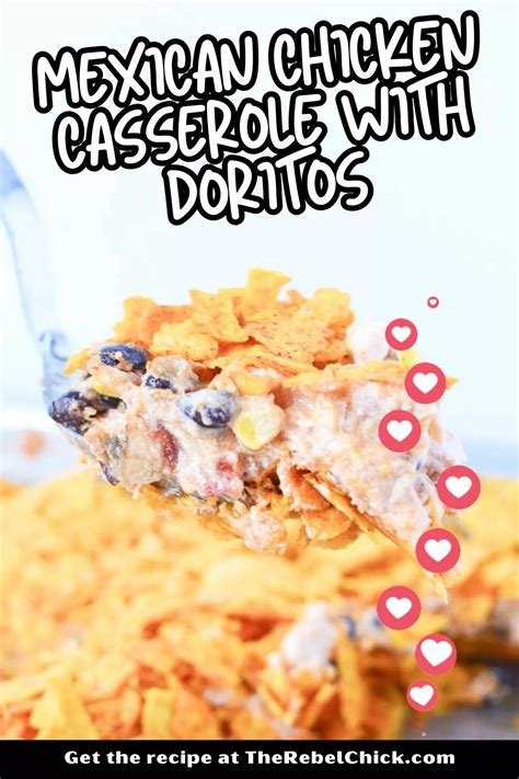 Mexican Chicken Casserole with Doritos - The Rebel Chick