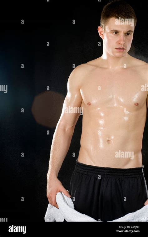 sweating man