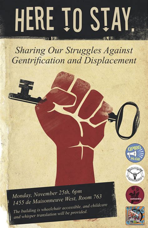 (Monday) HERE TO STAY: Sharing Our Struggles Against Gentrification and