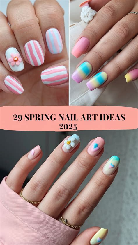 spring nail art ideas  trendy spring designs blooming gel