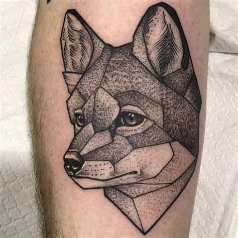 Cool Geometric Fox Tattoo Ideas and Designs
