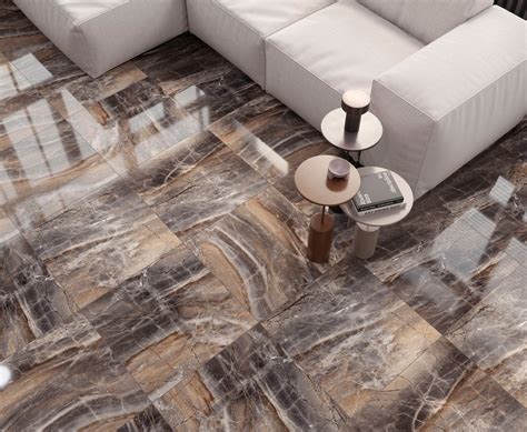 Керамогранит Laparet Electra Brown 60x120 коричневый, серый ...