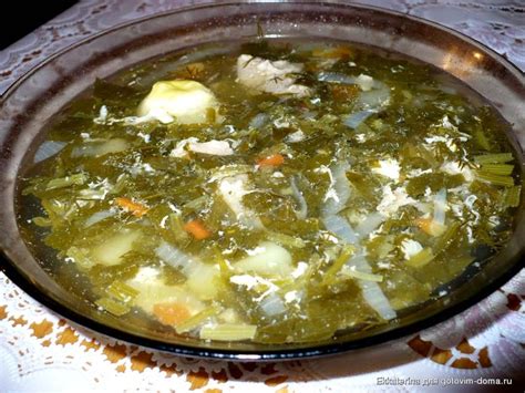 Щи зеленые из щавеля • Борщи, щи