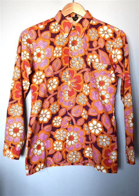 mens flower button up 1