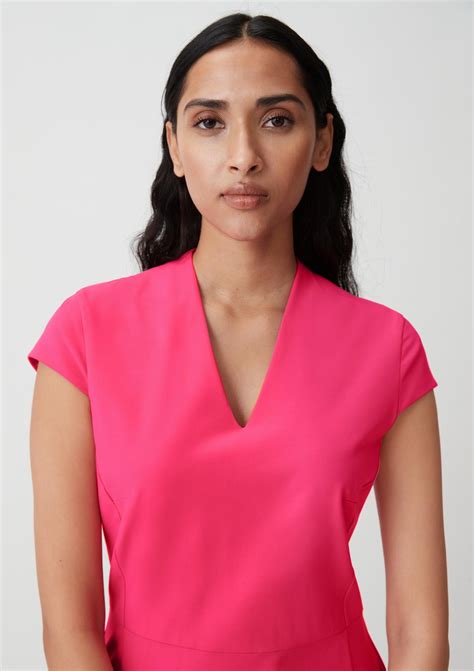 Sheath dress in stretch viscose - pink | Comma