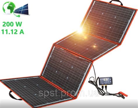 Мощная Солнечная Панель для Зарядки АКБ и Гаджетов FFSP220W Переносная ...