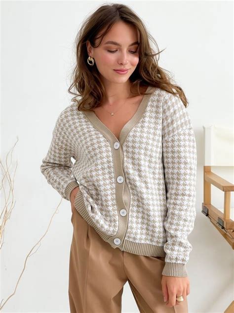 Кардиган в'язаний жіночий ARTKNIT Лапки Бежевий XS/S (4823093440142 ...