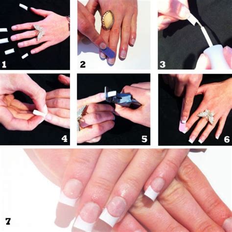 como poner unas acrilicas  tips unasdecoradas club