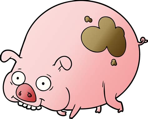 cartoon muddy pig 12444292 Vector Art at Vecteezy