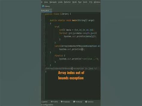 array index   bounds exception  java youtube