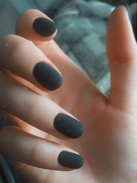 #однотонные #ногти #nails #матовыеногти #черные #простой #blacknails # ...