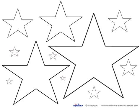 Printable Color Star Decoration - Coolest Free Printables