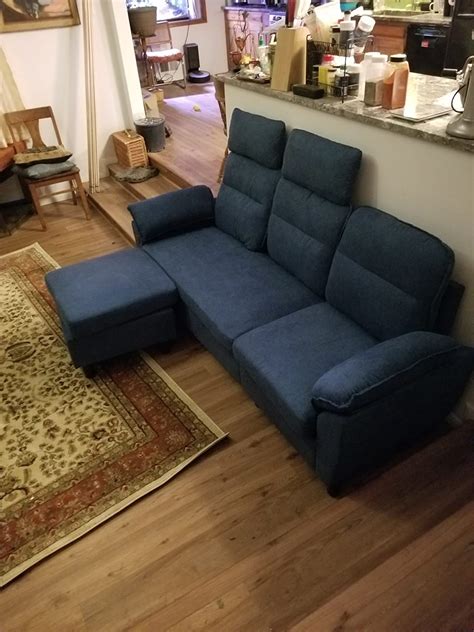 $37/mo - Finance LINSY HOME Convertible Sectional Couch, 3 Seat L