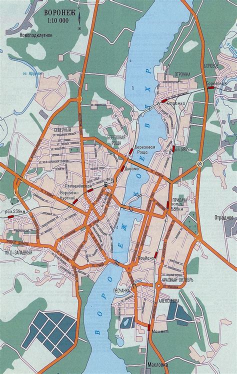 Воронеж карта города схема проезда через город