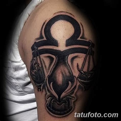 фото тату знак зодиака Весы от 21.10.2017 №011 - tattoo sign of the ...