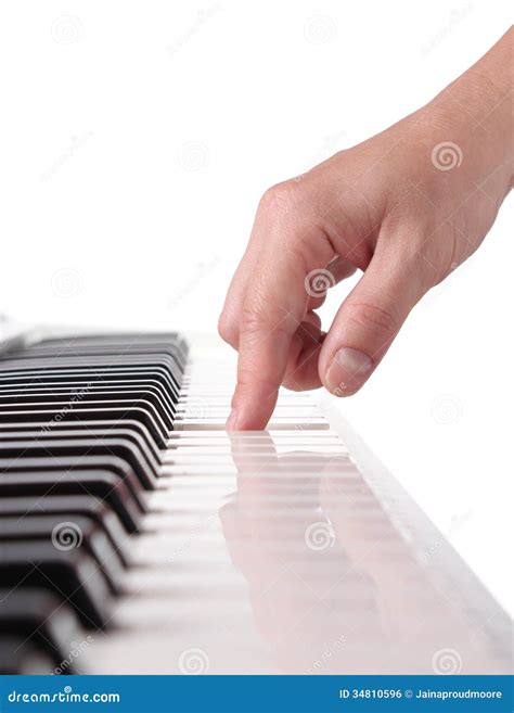 Pianist S Hand Playing the Piano Stock Photo - Image of chord, macro