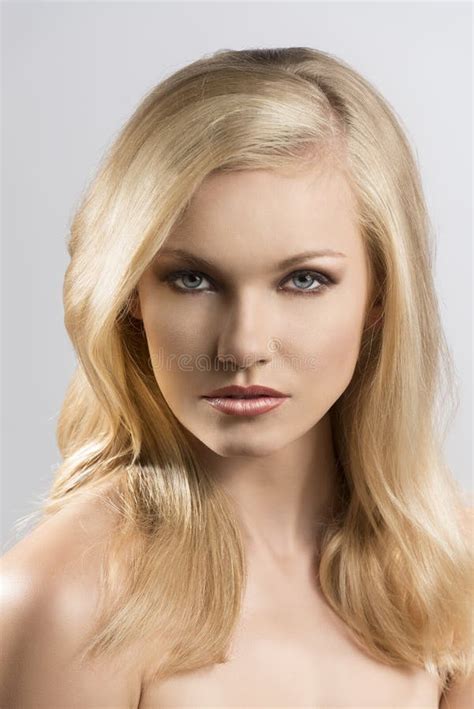 Beauty Portrait of Pretty Blonde Girl Stock Photo - Image of face, eyes ... 