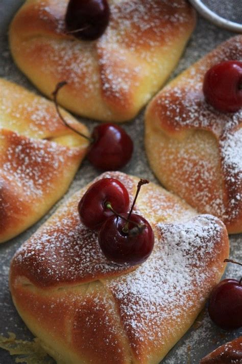 Конвертики с творогом и черешней... | Savoury baking, Cooking recipes ...