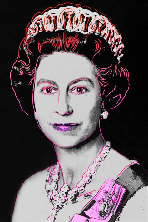 Download Queen Elizabeth Stylized Pop Portrait Wallpaper | Wallpapers.com