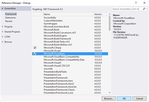 add reference  project programming  visual studio