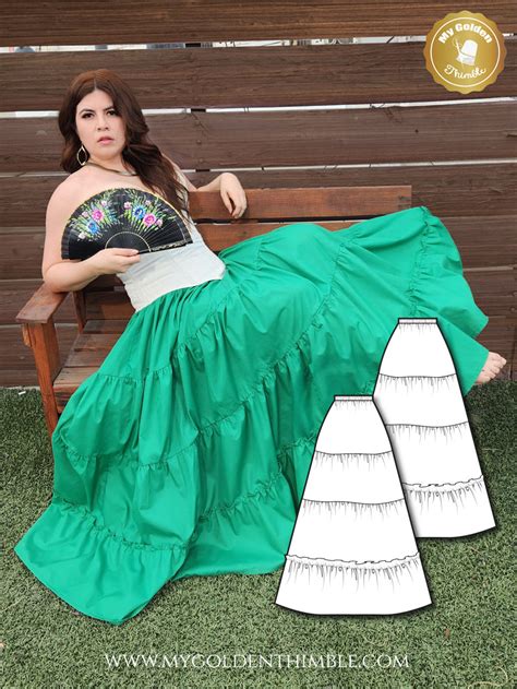 How to Sew A Maxi Tiered Skirt: Pattern and Tutorial