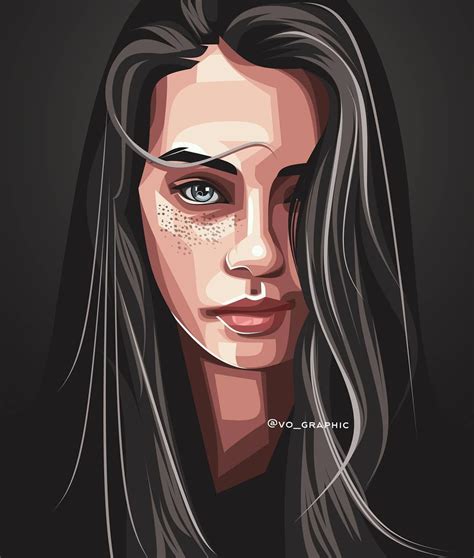 Векторный портрет Vector Art @vo_graphic