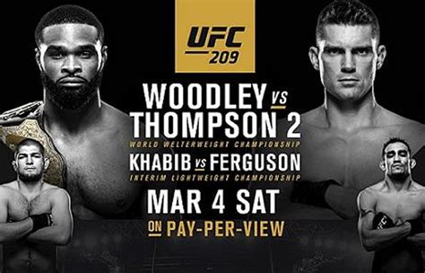 UFC 209 Fight Card