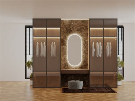 Интегрированные вертикальные ручки для шкафов - 80 фото