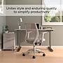 staples essentials ergonomic fabric swivel task chair gray