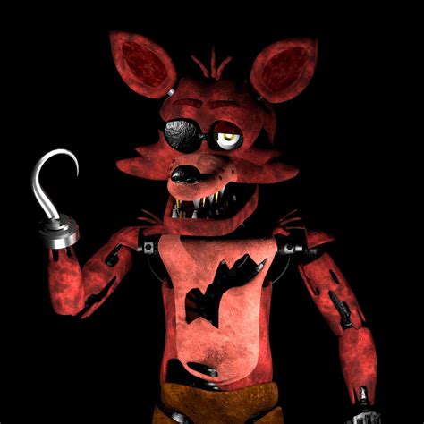 3D model Foxy The Pirate - FNAF Low-poly 3D model VR / AR / low-poly