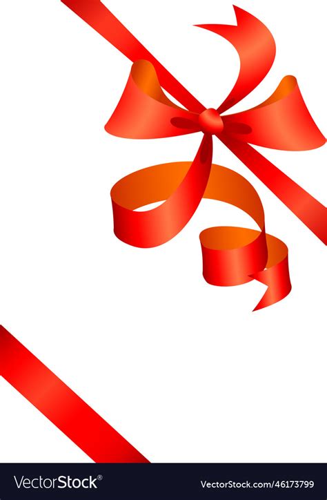 red bow present royalty  vector image vectorstock