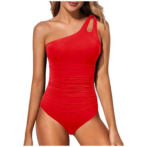Blphud Women Swimsuits Tummy Control White Yoga Shorts Women's 1 Piece
